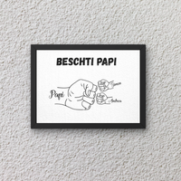 Thumbnail for Leinwanddruck: Vater Faust Bump - Personalisiert