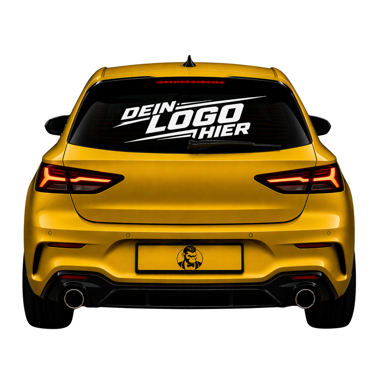 Auto Heckscheiben Aufkleber personalisiert – Wunschtext & Logo