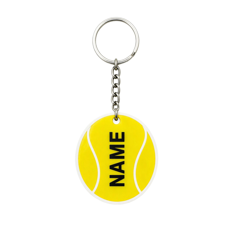 Schlüsselanhänger Tennisball mit Name Personalisiert