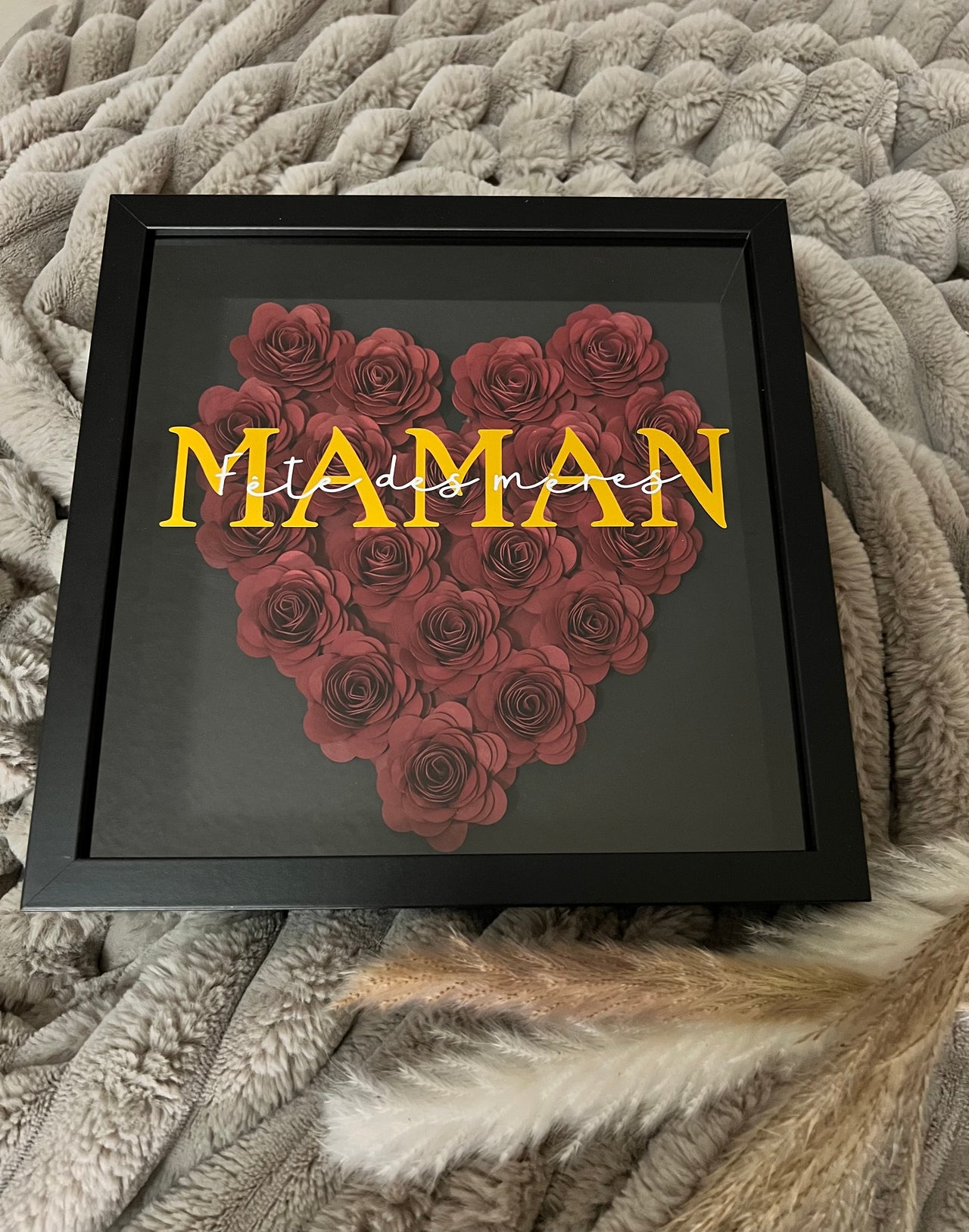 Personalisierter 3D Rosenrahmen - Craft Monkeys