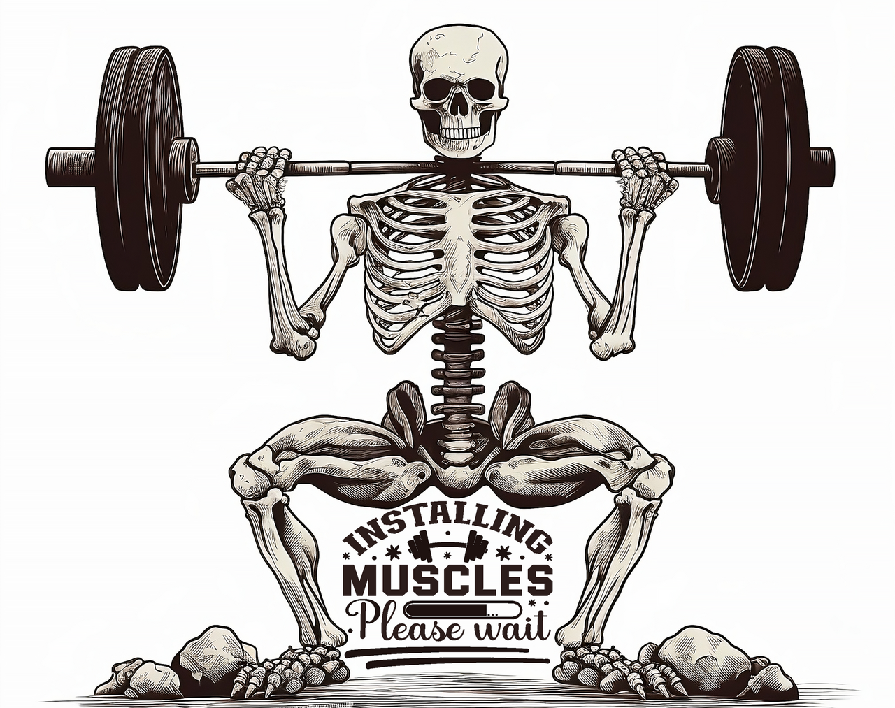 Fitnessflasche personalisiert 750 ml INSTALLING MUSCLES