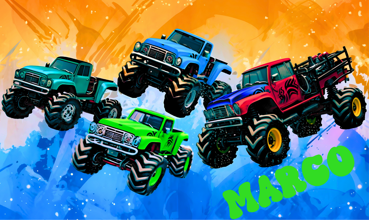 Kinderflasche - Monstertruck