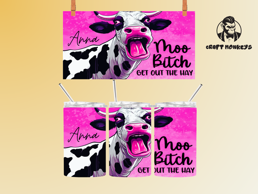 To-go-Kaffeebecher 375ml  - Moo Bitch , Personalisierbar