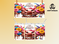 Thumbnail for To-go-Kaffeebecher 375ml, Schweinchen, Lebe als gäbe es keine Schokolade mehr, Personalisierbar