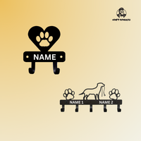 Thumbnail for Personalisierte Hundegarderobe mit Namen – inkl. Schrauben & Dübel