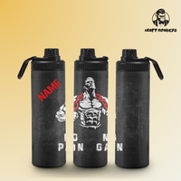 Thumbnail for Fitnessflasche personalisiert 750 ml NO PAIN NO GAIN MANN