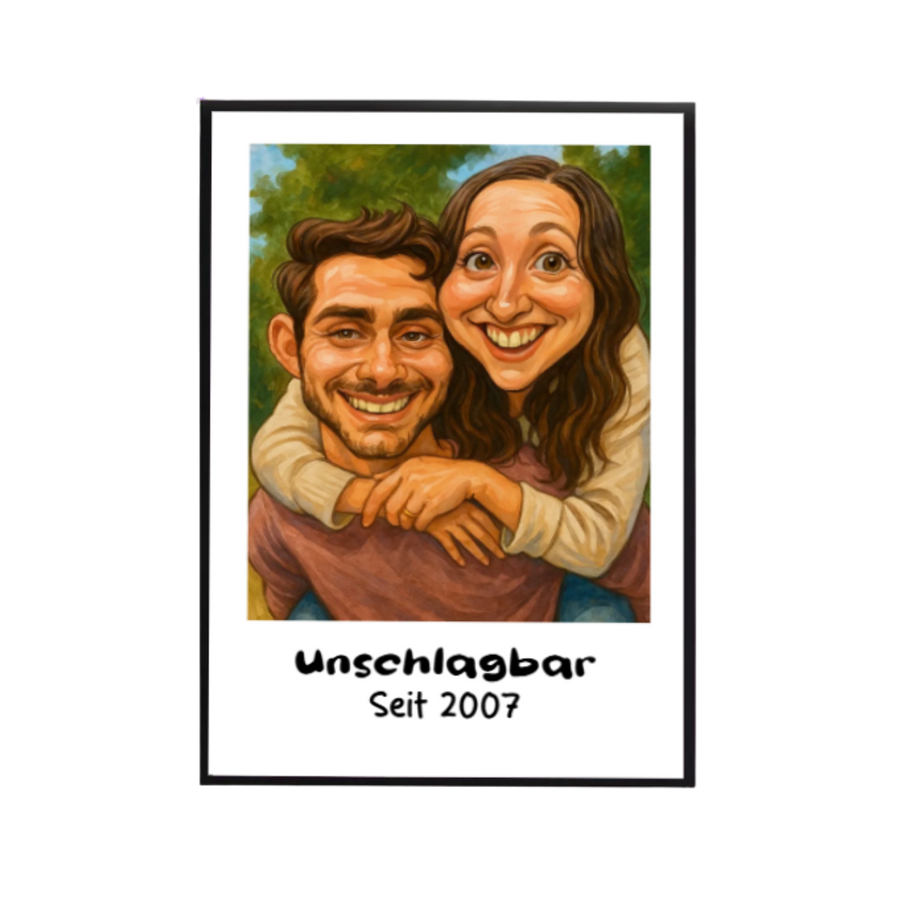 Personalisiertes Karikatur Poster – Dein Foto als einzigartiges Kunstwerk