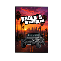 Thumbnail for Personalisiertes Poster mit Jeep Wrangler drauf 