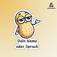 Thumbnail for Coole Erdnuss Sticker - Wasserfest & langlebig - Personalisierbar