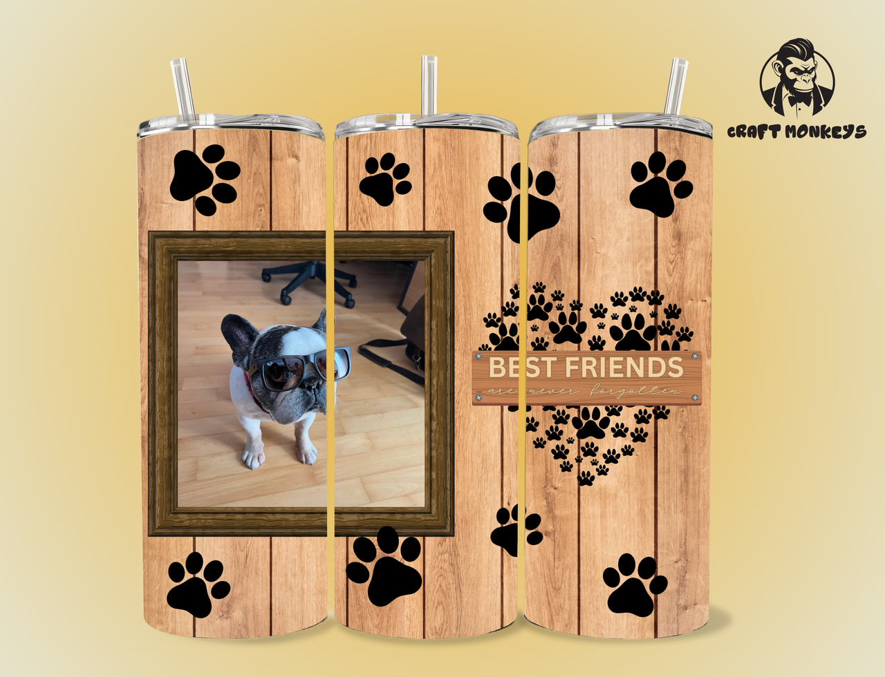 Thermobecher - Foto Hund Best Friends