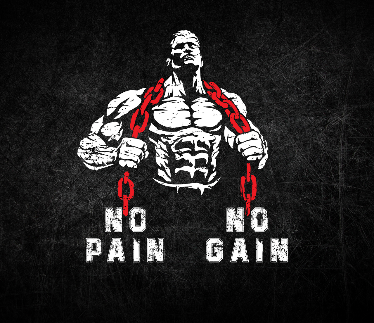 Fitnessflasche personalisiert 750 ml NO PAIN NO GAIN MANN