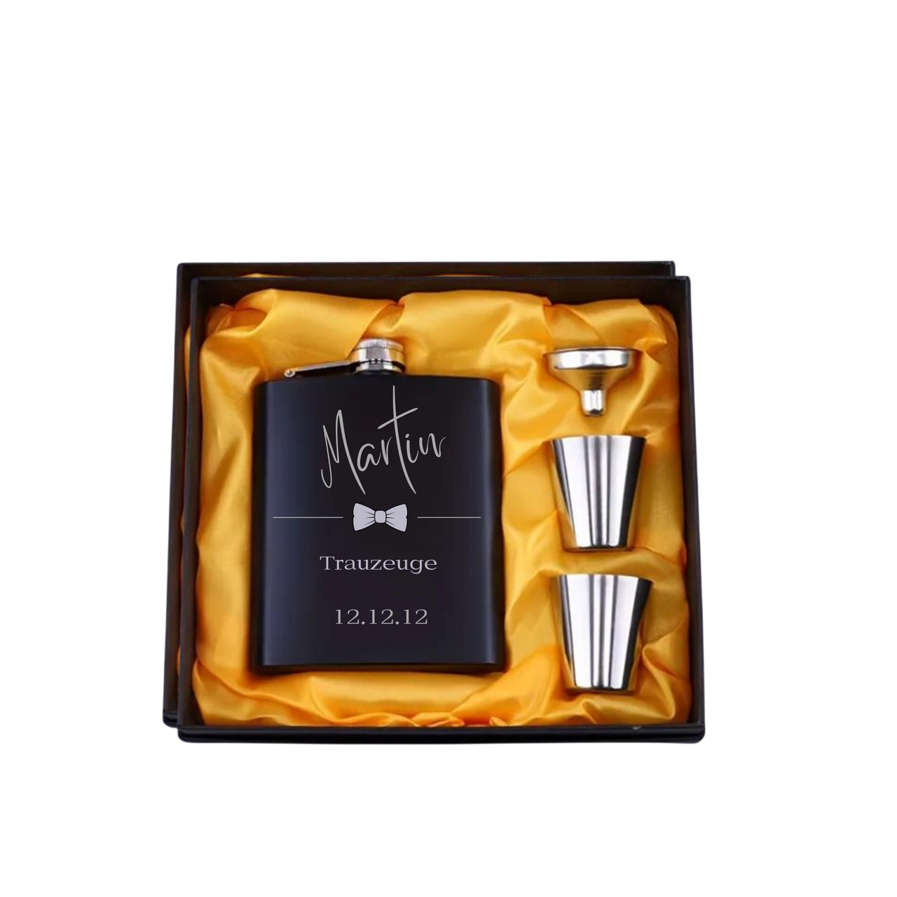 Flachmann Trauzeuge Fliege