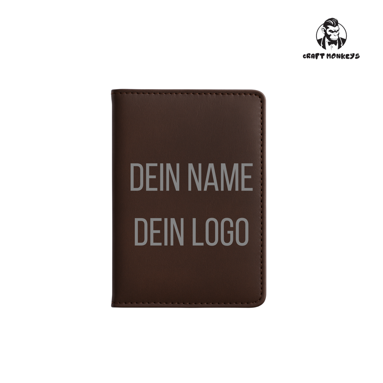 Reisepasshülle personalisiert mit Silber Gravur - Selber Gestalten