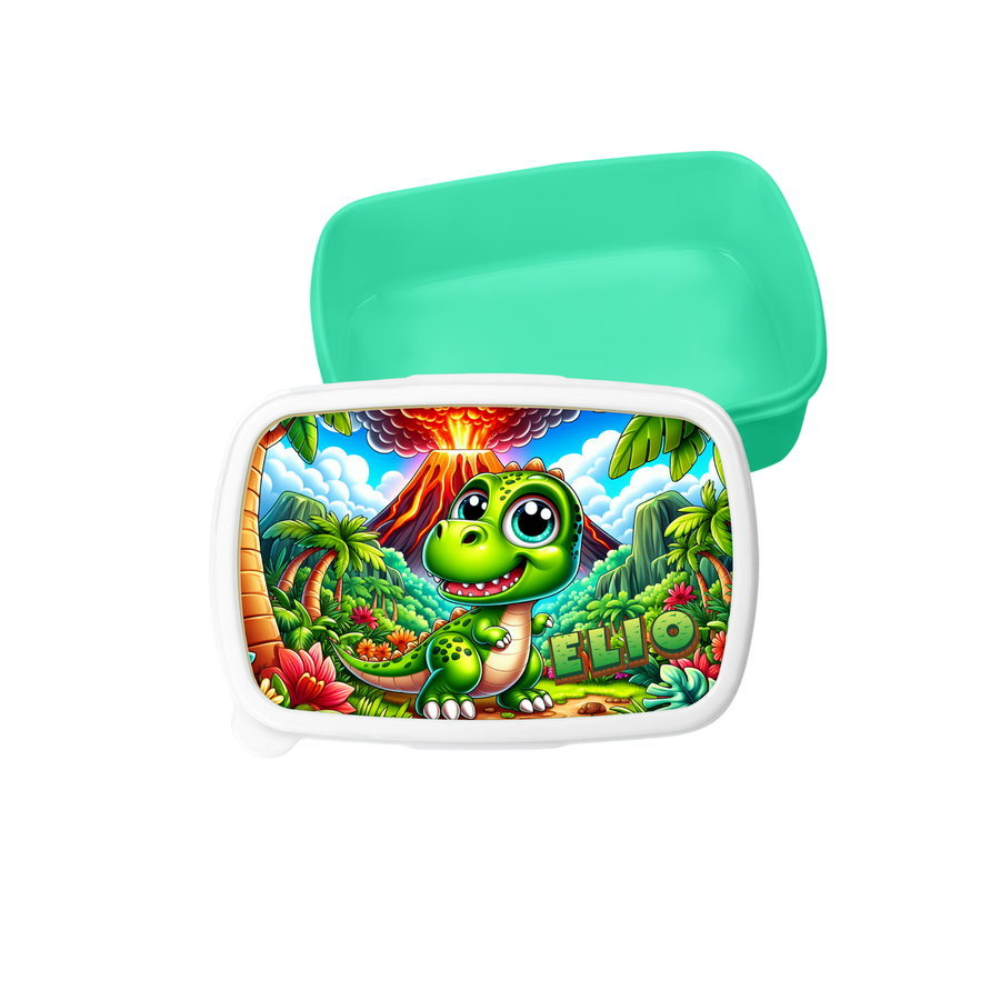 Znünibox mit Trennwand Personalisiert - Dino