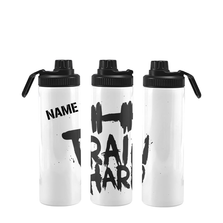 Fitnessflasche personalisiert 750 ml Train Hard