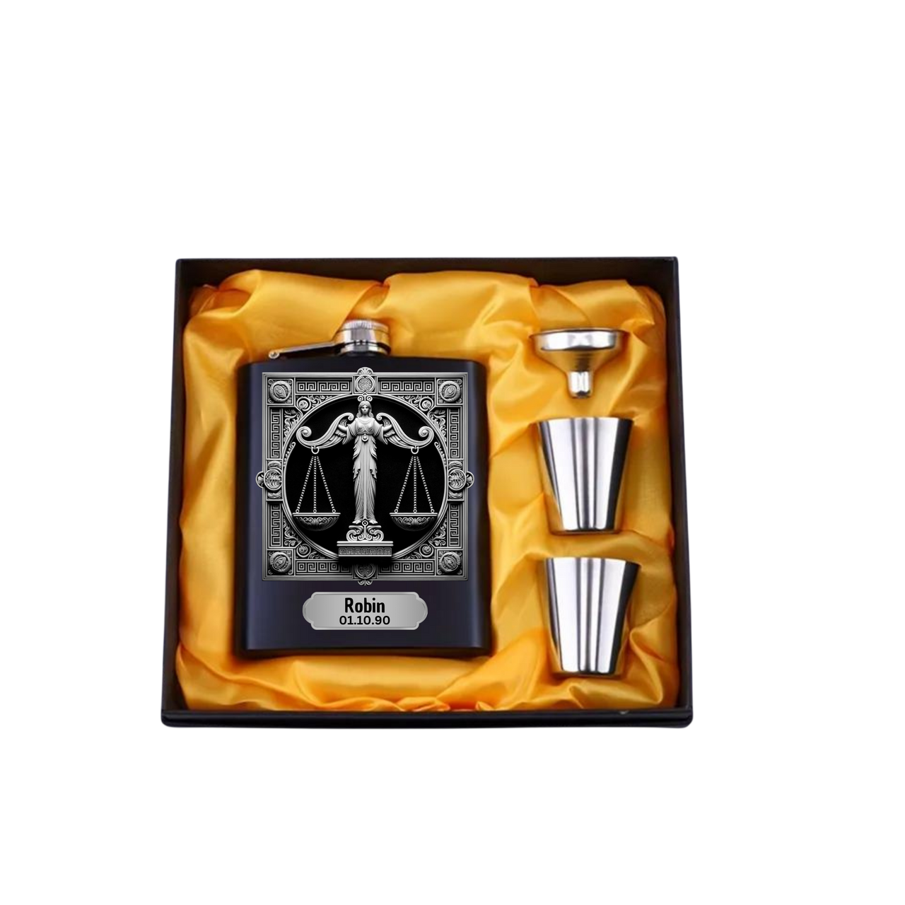 Flachmann Sternzeichen - Waage Personalisierbar