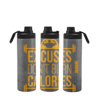 Thumbnail for Fitnessflasche personalisiert 750 ml EXCUSES DON`T BURN CALORIES