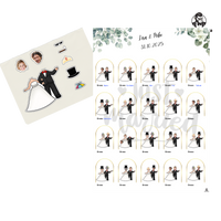 Thumbnail for Hochzeit Sticker-Poster – Gäste gestalten das Brautpaar