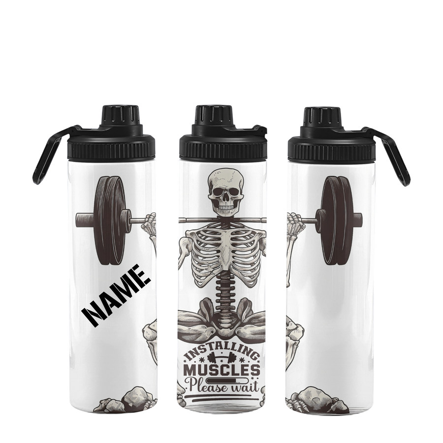 Fitnessflasche personalisiert 750 ml INSTALLING MUSCLES