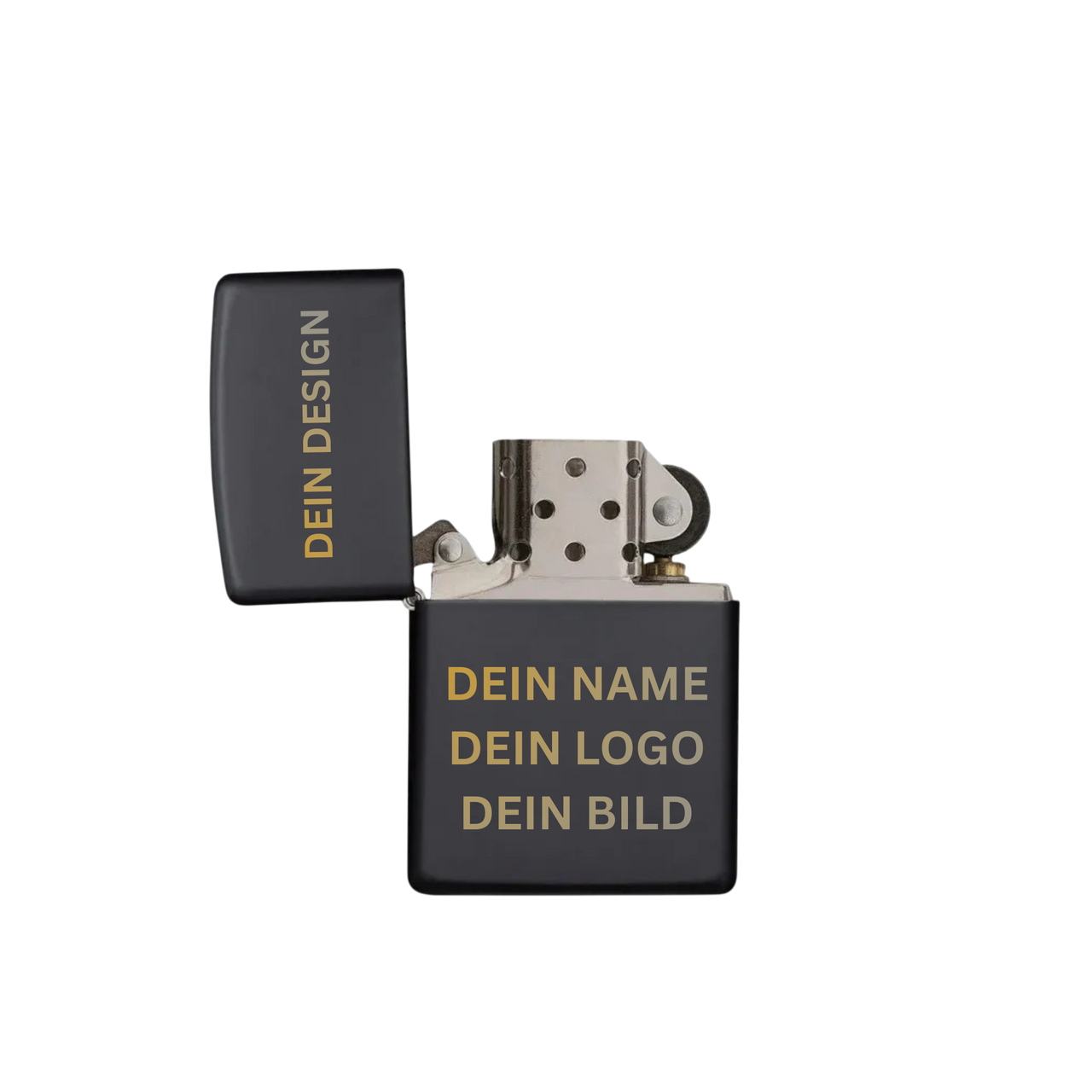 Zippo Feuerzeug personalisiert mit goldener Gravur