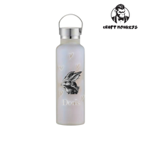 Thumbnail for Thermoflasche Doppelwandig 600ml mit Hase und Name