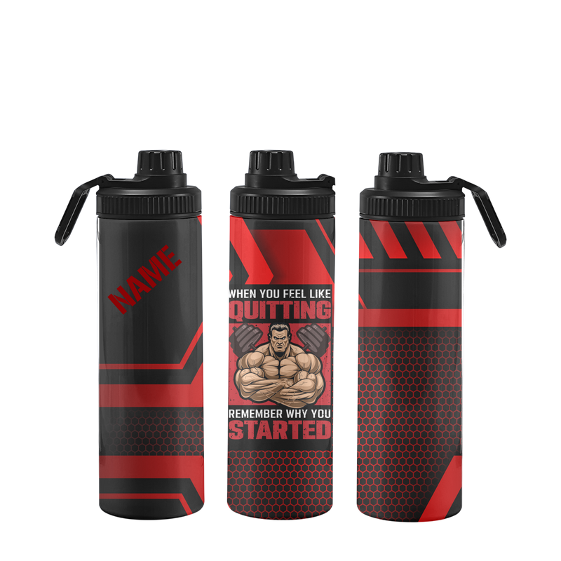 Fitnessflasche personalisiert 750 ml MOTIVATION