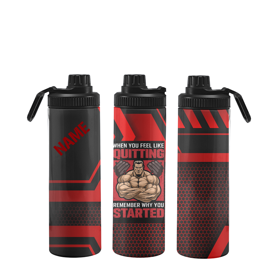 Fitnessflasche personalisiert 750 ml MOTIVATION