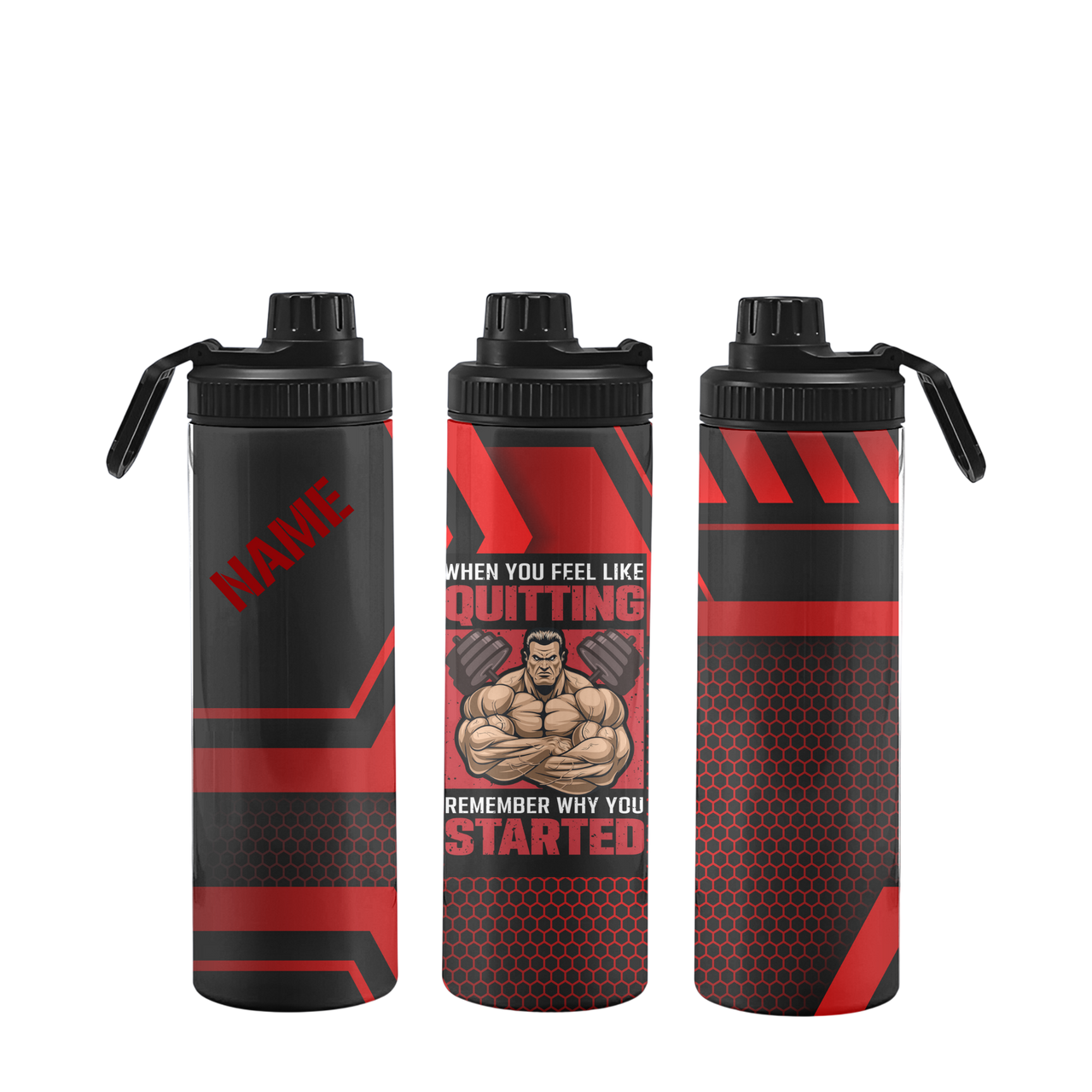 Fitnessflasche personalisiert 750 ml MOTIVATION
