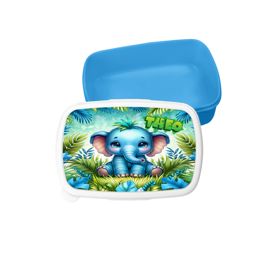 Znünibox mit Trennwand Personalisiert - Elefant