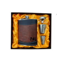 Thumbnail for Flachmann Leder personalisiert