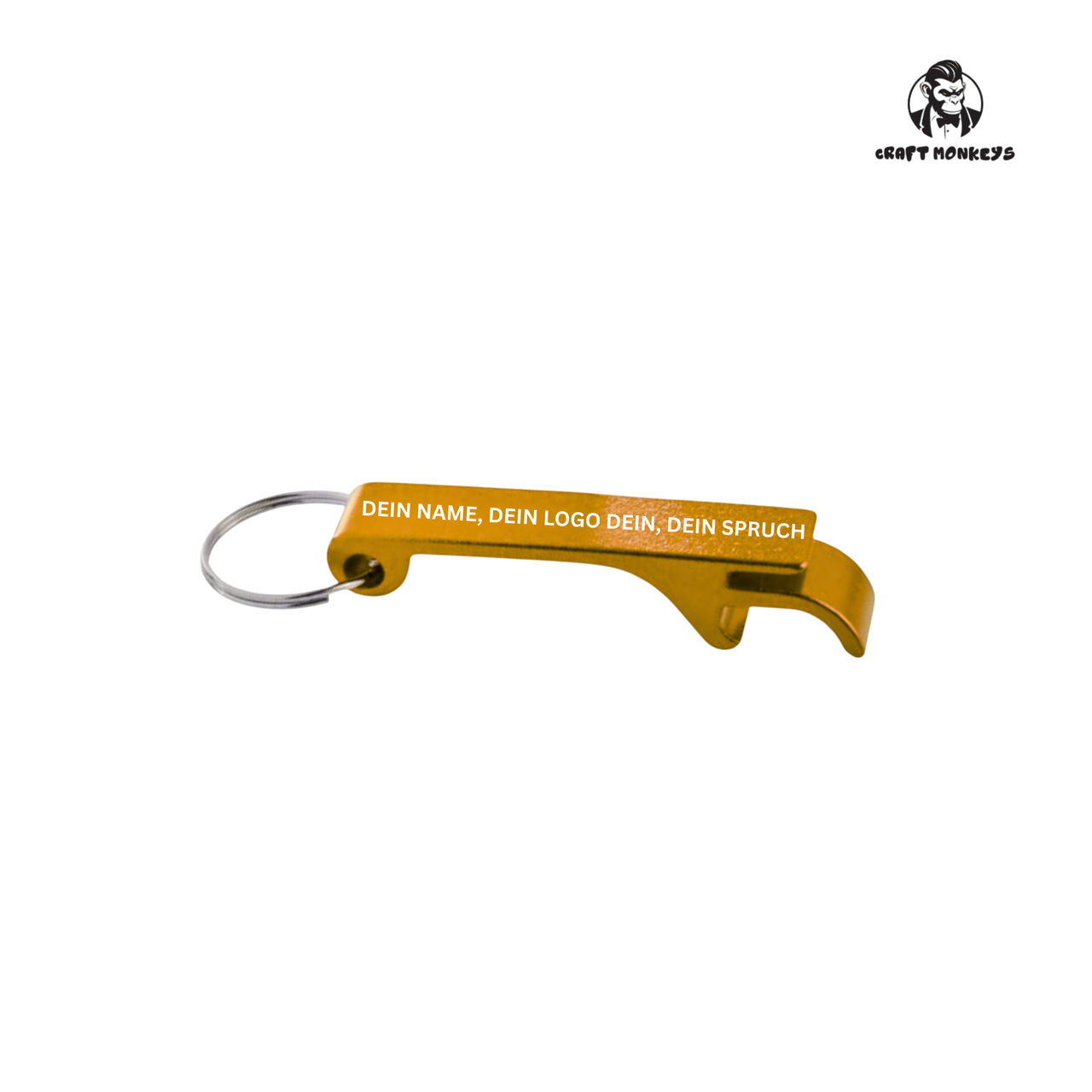 Personalisierbarer Schlüsselanhänger-Flaschenöffner – in vielen Farben erhältlich