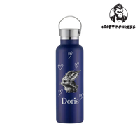 Thumbnail for Thermoflasche Doppelwandig 600ml mit Hase und Name