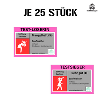 Thumbnail for Lustige Party-Sticker „Stiftung Sauftest“ – personalisierbare Aufkleber für Männer & Frauen