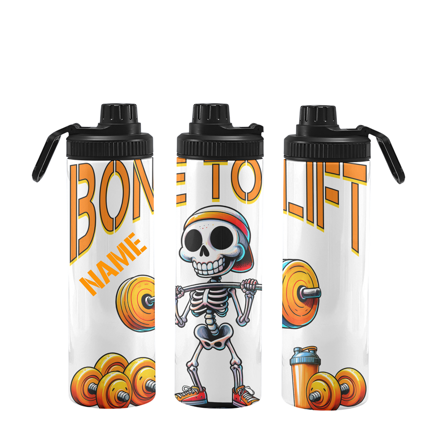 Fitnessflasche personalisiert 750 ml Bone to Lift