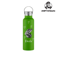 Thumbnail for Thermoflasche Doppelwandig 600ml mit Hase und Name