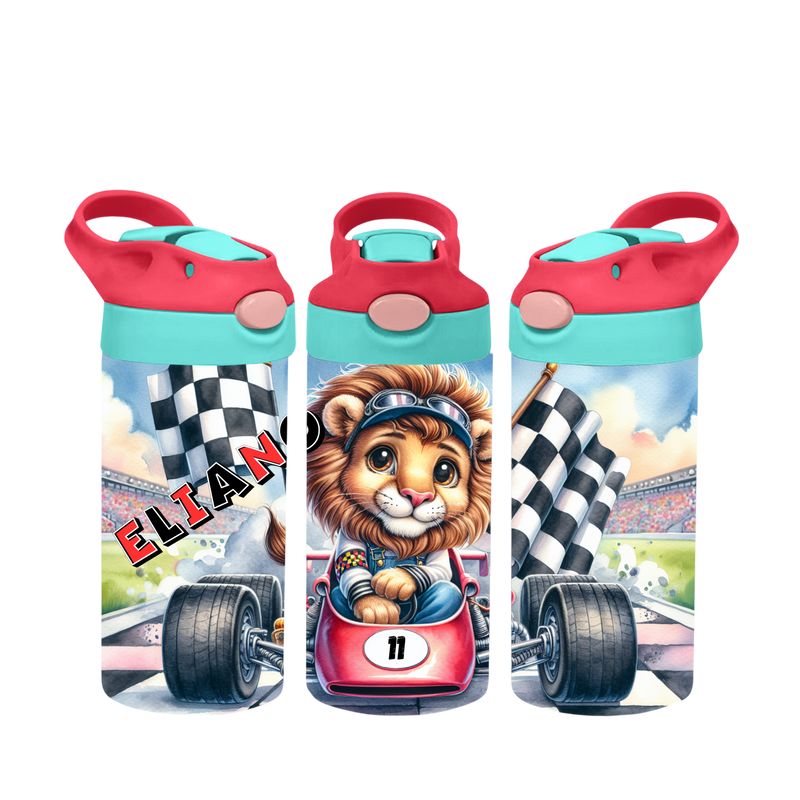 Kinderflasche - Auto mit Löwe