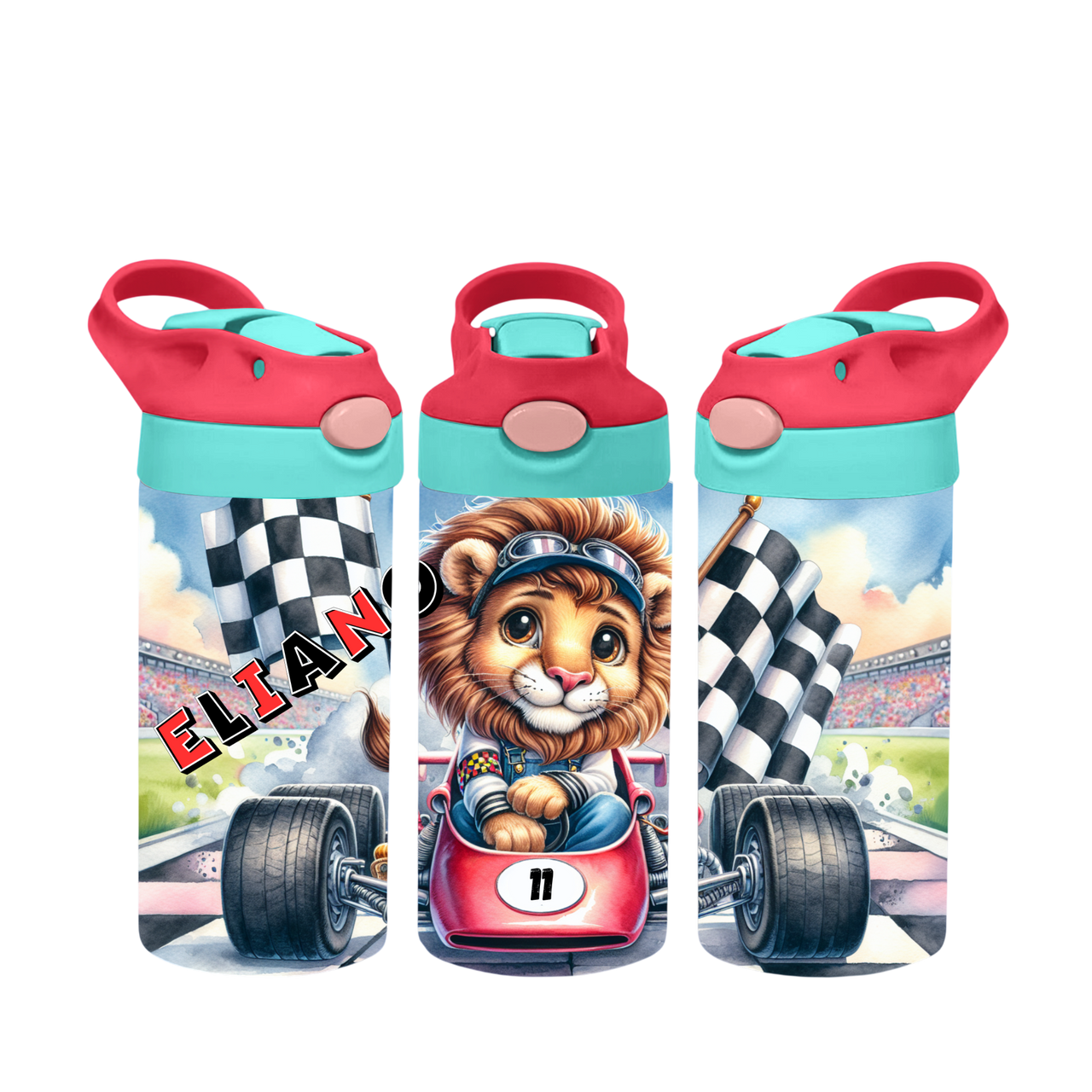 Kinderflasche - Auto mit Löwe