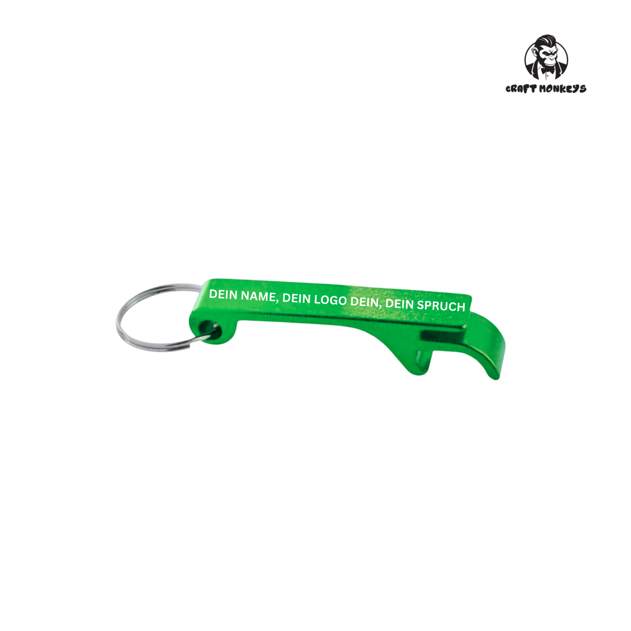 Personalisierbarer Schlüsselanhänger-Flaschenöffner – in vielen Farben erhältlich