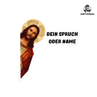 Thumbnail for Jesus Sticker – Personalisiert Wasserfest & langlebig