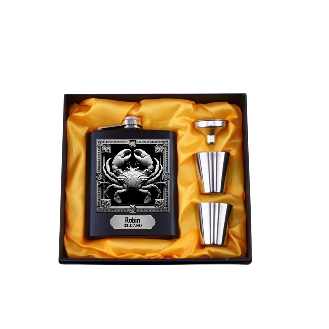 Flachmann Sternzeichen - Krebs Personalisierbar