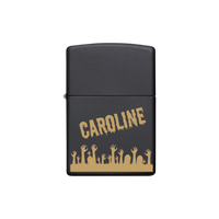 Thumbnail for Zippo Feuerzeug personalisiert mit goldener Gravur - Zombie Name