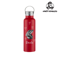 Thumbnail for Thermoflasche Doppelwandig 600ml mit Hase und Name