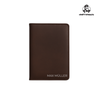 Thumbnail for Personalisierte Passhülle mit Silber Gravur - Klassisch elegant