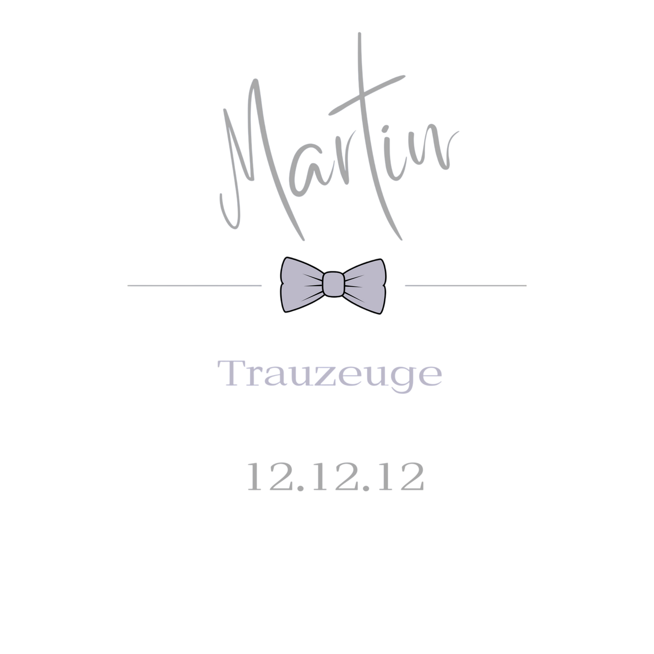 Flachmann Trauzeuge Fliege