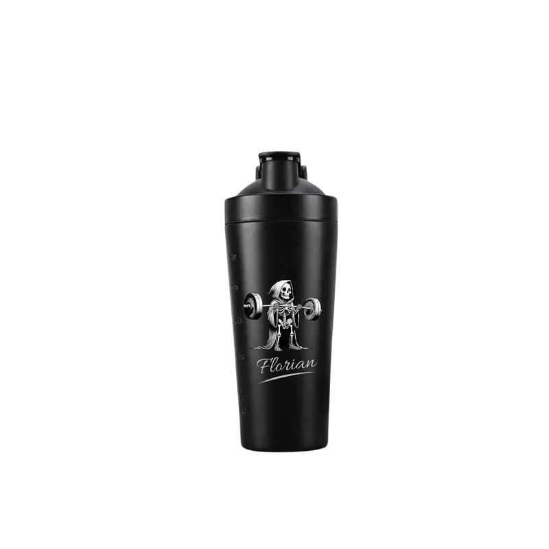 Protein Shaker der Tod Hantel - Personalisiert