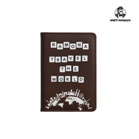 Thumbnail for Personalisierte Reisepasshülle mit Silber Gravur - Travel the World