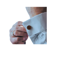 Thumbnail for Manschetten Knöpfe aus Holz inkl. Krawattenhalter personalisierbar