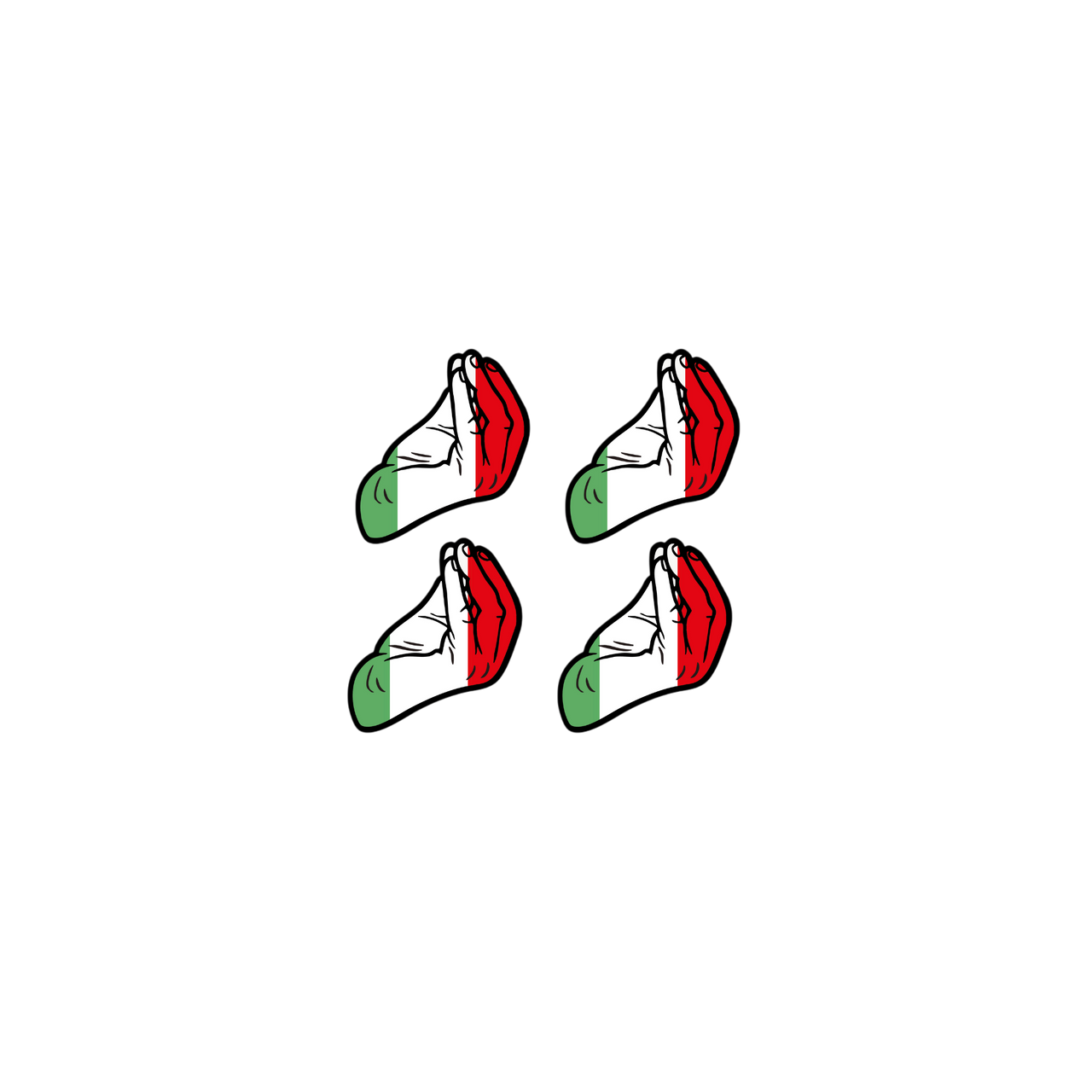Italien Handzeichen Sticker – Wasserfest & langlebig