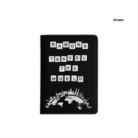 Thumbnail for Personalisierte Reisepasshülle mit Silber Gravur - Travel the World