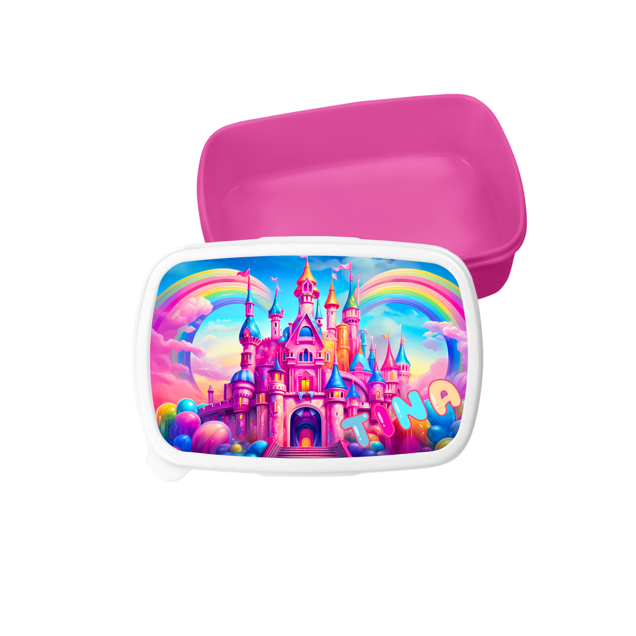 Znünibox mit Trennwand Personalisiert  - Zauberschloss